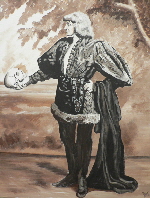 4w Sarah Bernhardt - Plays Hamlet - Alas Poor Yorick - 2